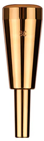 3C Trumpet Mouthpiece Megatone Thickened Heavier Mouthpiece Instrument Accessory with Bright Color for Standard Trumpets