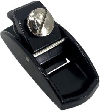 Foyarinal Compact 3.5 Block Plane,Wood Planer - Steel Blade, Cast Iron Body for Detail Work, Chamfering & Model Making