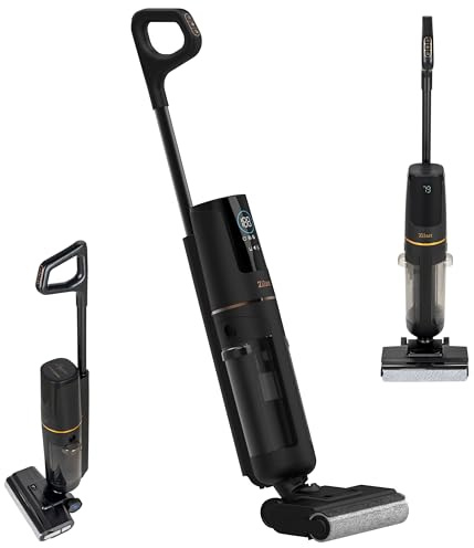 Zilan Akku Nass-Trockensauger mit Wischfunktion – Kabelloser Wischsauger & Staubsauger, Nass-Trocken-Sauger 2-in-1 Saugwischer Akkusauger Bodenreiniger für Alle Hartboden, BLDC-Motor Selbstreinigung