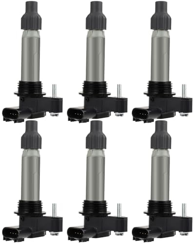 ECCPP 6pcs Ignition Coil UF569,for Chevrolet Equinox, Malibu, Traverse, Impala, Camaro, Colorado & for GMC Acadia, Canyon & for Buick LaCrosse, Enclave & for Cadillac SRX, CTS