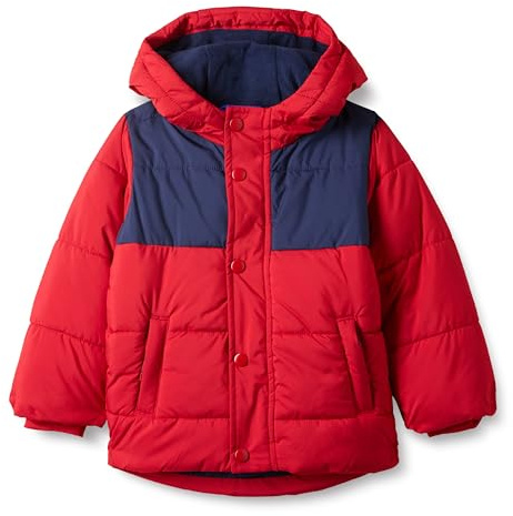 Amazon Essentials Babies, Toddlers, and Boys' Heavyweight Hooded Puffer Jacket