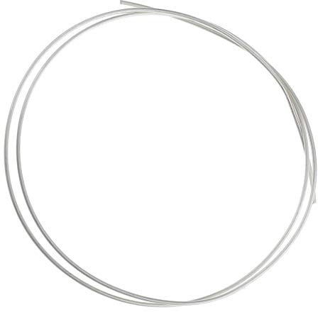 Inzopo Fil de perles rond en argent sterling 925 50 cm pour la fabrication de bijoux 1 mm 1 mm