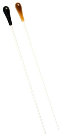 Toyvian Lot de 2 Bâtons de Direction D’Orchestre en Résine Noire et Jaune Légers et Solides Accessoires pour Concert et Spectacles Musicaux Fournitures pour Chef D’Orchestre
