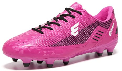 EPIMENO Women's Soccer Cleats for Men Lightweight Outdoor Rugby Football Shoes with Enhanced Grip and Comfort