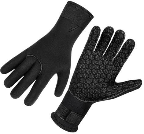 Générique Guanti da Immersione e Apnea multiuso regolabile 3 mm | per uomo e donna Guanti da Surf,Kayak, Canoa, Caccia subacquea, Sci, Nuoto, Vela, Barca