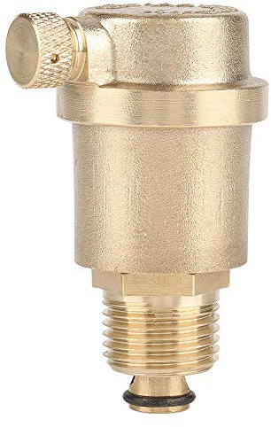 Samfox Válvula de Ventilación Automática G1/2, DN15 Válvula de Ventilación de Aire de Latón Ventilación de Aire Macho para Alivio de Presión del Calentador de Agua Solar