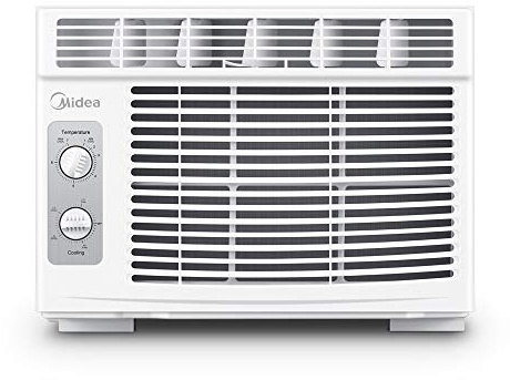 Midea 5,000 BTU EasyCool Small Window Air Conditioner - Cool up to 150 Sq. Ft. with Easy-to-Use Mechanical Controls and Reusable Filter, Perfect for Small Bedroom, Living Room, Home Office