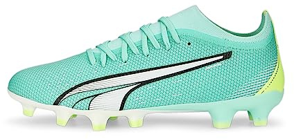 Puma Ultra Match Firm, Artificial GroundSneaker für Damen, Electric Peppermint Puma Weiß Fast Gelb, 42 EU