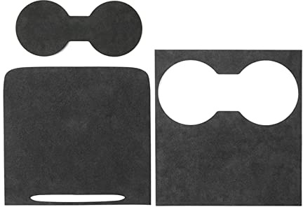 Alfanxi Al-Cantara Materia Kit de protection pour console centrale Tesla Model 3/Model Y (Noir)