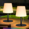 uuffoo Led Akku Outdoor Tischlampe 2er-Pack LED tischleuchte kabellos 7 Farben, Typ-C-Aufladbar für Schlafzimmer Esstisch Garten Balkon Camping (Schwarz)