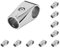 10 Set 1 Stück Innendurchmesser 25 mm Klemmen T Rohrschelle Verbinder für Zaun Boot Gerüst