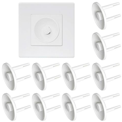 10 Piezas Protector Enchufes Para Bebes,Tapa Enchufes Para Bebes,Tapa Enchufes,Protector Enchufes,Tapa Enchufes Pared,Protectores Enchufes Para Bebes,Cubre Enchufes Bebe(estándar Europeo)