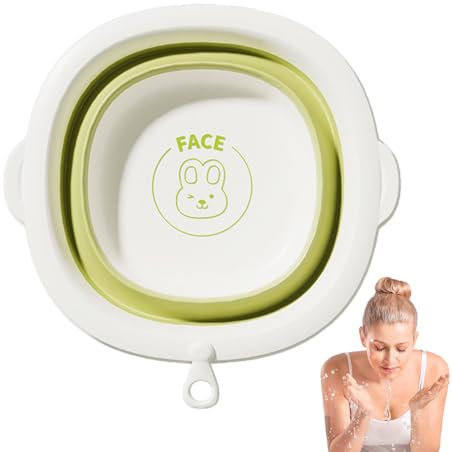 Uoqpty Lavabo para Bebé, Lavabo Plegable,Lavamanos Colgable Bañera Plegable para Bebés | Lavabo de botellas estable, cubo de lavado plegable para el hogar y la escuela