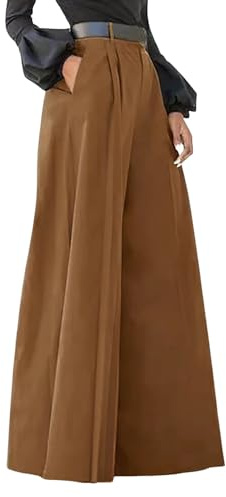 Pantalon Large Femme Taille Haute- Pantalon Femme Chic Et Elegant-Pantalon Grande Taille De Mode DéContractéE Pants pour SoiréE FêTe Le Travail Bureau Slim Printemps-Automne Ample Pantalons