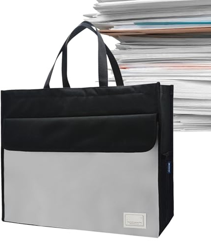 Sac de document | Sac de stockage de documents A3, organisateur de stockage de titulaire de classement à grande capacité pour ordinateurs portables, stylos, billets, sac de fichiers de magazines avec