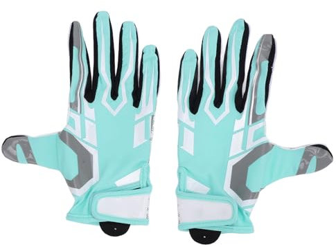 Natudeco Fußballhandschuhe 1 Paar Fußball -Schleifhandschuhe atmungsaktive Silikongreifer Handschuhe Jugendfußballhandschuhe für Jungen Mädchen (S)