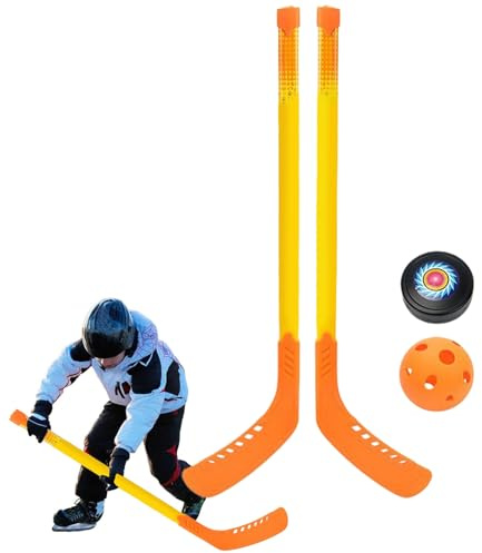 Ungdomshockey – Ergonomic Mångsidig, funktionell, premium, inomhuspinnar, nybörjarspel och bollar, issport | Multifunktionellt utomhusbruk inomhus