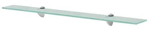 vidaXL Wand Regal Glasregal Glasboden Glasablage Badregal Glas 80x20 cm 8 mm