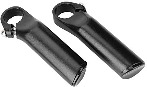 Cyrank Bike Handlebars, Aluminium Alloy Bike Bar Ends Lightweight Riding Hand Grip Ends Comfortable Handlebars Extender for Bicycles Scooter