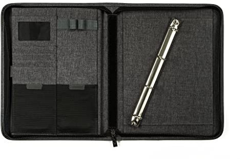 WEDO 58354412 Ringbuchmappe College A4, mit 4-Ring-Mechanik, Grau