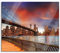 Brooklyn Bridge Park New York Herdabdeckplatte & Spritzschutz aus Echtglas | Für Herd-Kochfelder | 60x52 cm