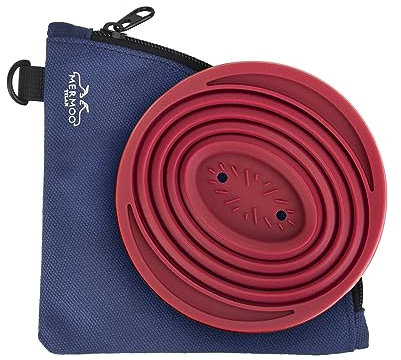 MERMOO YILAN Support de filtre à café pliable en silicone réutilisable avec sac de rangement pour le camping, la randonnée, les voyages