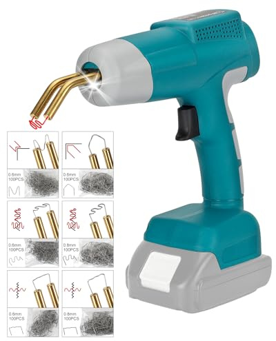 Kit de herramientas de soldadura de plástico inalámbrico para Makita 18v LXT Battery, kit de reparación de parachoques de coche y reparación de plástico (batería no incluida)