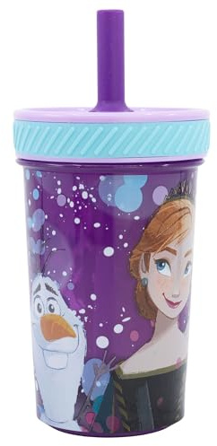 Stor Anti-vågig PP-mugg med silikonplatta 370 ml frozen lila