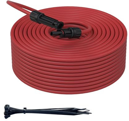 10AWG Solar Panel Extension Cable 328ft Tinned Copper with Connector for RV