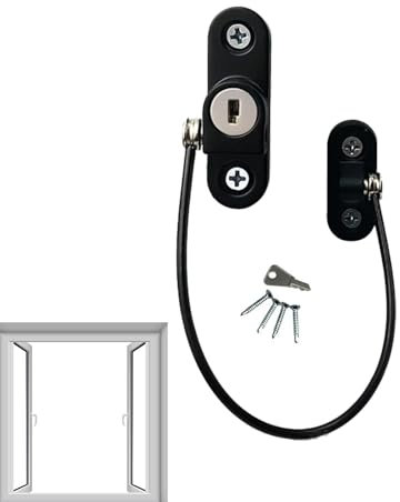 Zuasdvnk Kindersichere Fensterschlösser,Fenstersicherheitsschlösser für Kinder - Fensterstopper-Schloss | Abschließbare Baby-Sicherheitsschließfächer, Flügelfensterverriegelung zur Verhinderung von