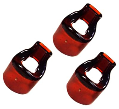 OFFSCH Flute Mouthpiece Replacement for Professional Players and Beginners No Peculiar Smell 3pcs Brown Resin Suitable for Flute with 23mm Outer Diameter