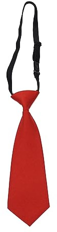 TERNCOEW Dapper - Cravatta per uniforme scolastica per bambini, per matrimoni, look preepy, affascinante cravatta per bambini, Rosso, Taglia unica