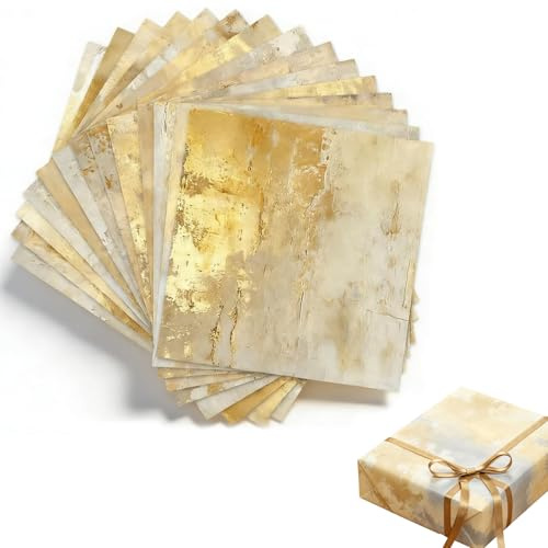 Lot de 24 feuilles de papier de scrapbooking créatif avec inspiration naturelle, papier de découpage pour scrapbooking et origami, papier de bricolage pour le bricolage, le découpage, la fabrication