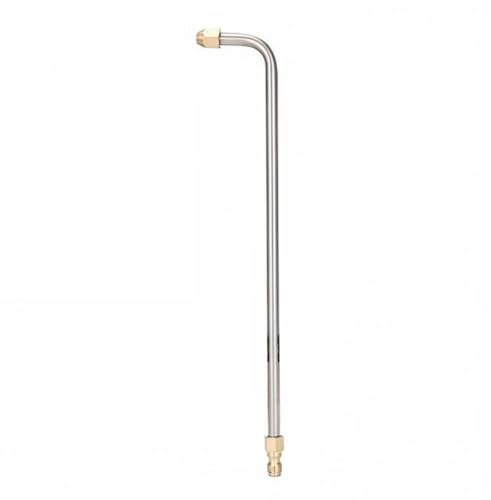 Kuntesetty Aire Acondicionado Extensor Limpiador Acero Inoxidable Tubo de Presión con Ángulo Especial Barra Eficaz para Ventilas y Ruedas de Auto Adecuada para, 90 Deg Bend Long