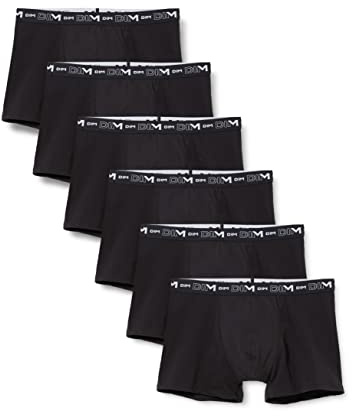 Dim X6 Boxer Coton Stretch Lot de 6, Multicolore (Noir/Noir/Noir + Noir/Noir/Noir 0hz), X-Large (Taille Fabricant: 5) Homme