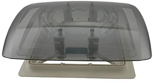 pro-Styling MPK Vision Vent S eco getönte Klarglas Dachluke Dachfenster Dachhaube 28 x 28 mit Rollo + Netz (Schwarz, Aerodynamisch, Kunststoff, Schraubmontage, Auto, Van, Geländewagen)