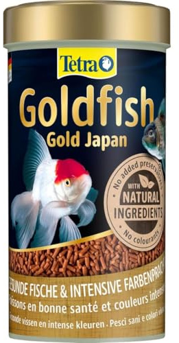 Tetra Goldfish Gold Japan Fish Food, Complete Premium Fish Food for All Japanese Goldfish, 250 ml (Pack of 1)