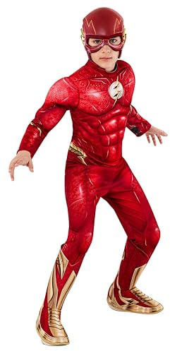 Rubies DC The Flash Movie: The Flash Deluxe Costume for Kids, Boy's Medium