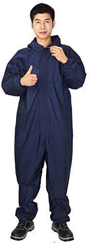 Guiran Combinaison imperméable et résistante à l'huile et à la poussière - Isolation agricole - Vêtement de travail poli - Combinaison à capuche résistante aux produits chimiques - Pour applications