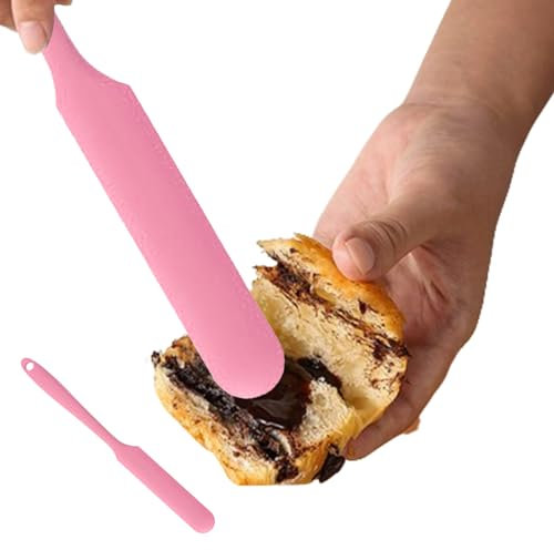 spatule, spatule en silicone de qualité alimentaire - Grattoir de cuisine résistant à la chaleur, grattoir pour pot de beurre d'arachide, gadgets de cuisine pour ramasser et gratter Maodom