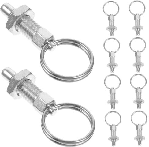 KONTONTY 10stücke Gewächshausbolzen Mit Zugringen Federstößeln Und Sicherungsstiften Aus Stahl Für Landwirtschaftliche Betriebe Und Gewächshäuser