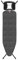 Brabantia Ironing Board B, 124x38cm - Denim Black | 100% Fairtrade Cotton | Stable & Anti-Wobble Frame | Foldable with Adjustable Height & Solid Steam Iron Rest | Fairtrade & C2C Certified
