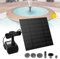 YZNAHRE Solar Teichpumpen Set mit Solar Brunnenpumpe, 1,8 W 7 V Solar Wasserpumpe für Garten, Fischbehälter, kleinen Teich und Vogelbad, 180 L/H