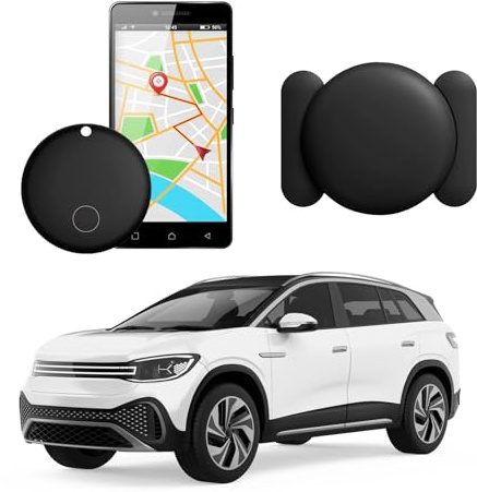 Frylaa GPS Tracker for Vehicles,Hidden GPS Car Tracker with Magnetic Case,Work with Google Find My(Android Only),Real-time Global Coverage Car Locator for Truck,No Subscription&Monthly Fee/No SIM Card