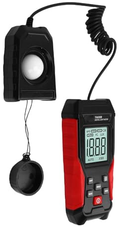 Aramox Luxmètre Numérique, Luxmètre Portatif de Haute Précision, Conception Compacte pour la Photographie et Un Usage Professionnel