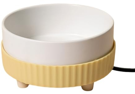 Tazón de Agua calentado - Bebedero térmico termostático | Cuenco termostático calentado para Mascotas, Cuencos Calientes para Perros y Gatos para Mascotas, Cachorros, Pollos