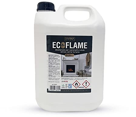 Decor Space Decorspace Bioéthanol inodore et anti-fumée, carburant écologique pour biocheminée et poêle (5 l), 60 cm, (Bioetanolo)