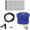 Ronyme Engrasador de cadena de motocicleta, sistema de lubricación de motocicleta, copa de tanque de aceite de depósito de líquido de aluminio, engrasador de, Azul