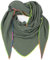 Gloop Damen Schal XXL Dreieckstuch Damen Dreieck Schal Halstuch Baumwolle Musselin Poncho ohne Kratze an Haut Hergestellt in Italien 135 cm×135 cm×220 cm