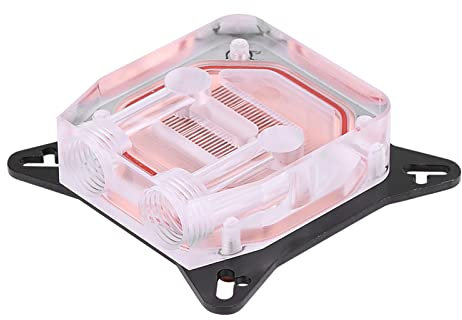 Enfriador de Agua para Tarjeta Gráfica de Computadora, Bloque de Enfriamiento con Base de Cobre y Cubierta de POM, Vía Fluvial Integrada para un Rendimiento Mejorado de la GPU